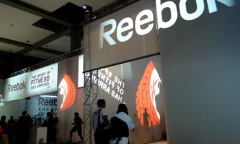 Projektionen für Reebok Fitness Messe