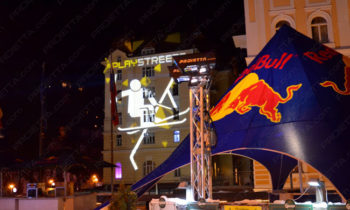 Red Bull Play Street Werbeszenografische Projektionen